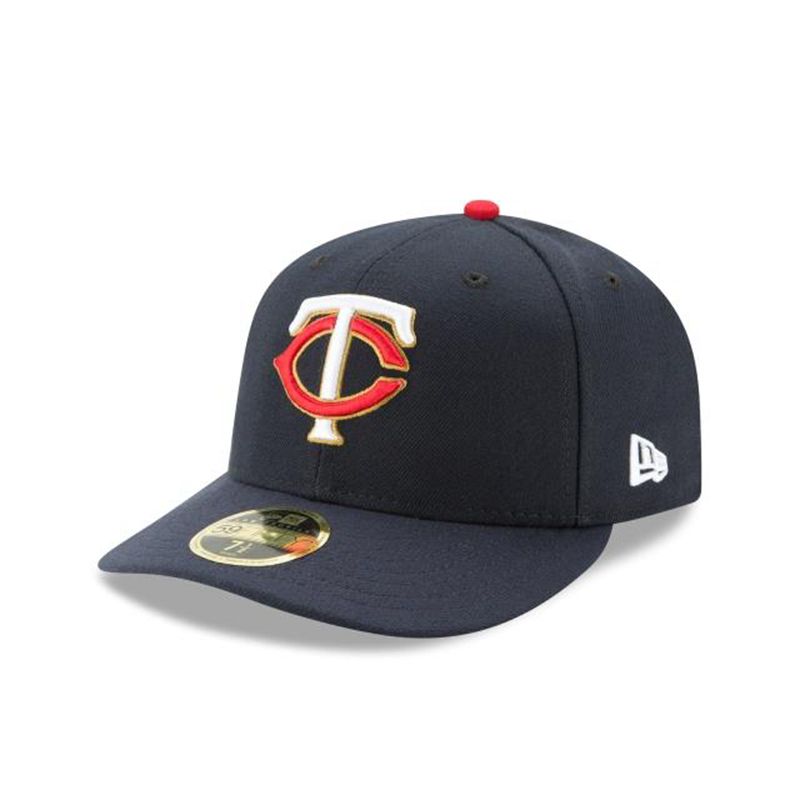 MLB Minnesota Twins Authentic Collection Low Profile 59Fifty Fitted (IAU9708) - Blue New Era Caps